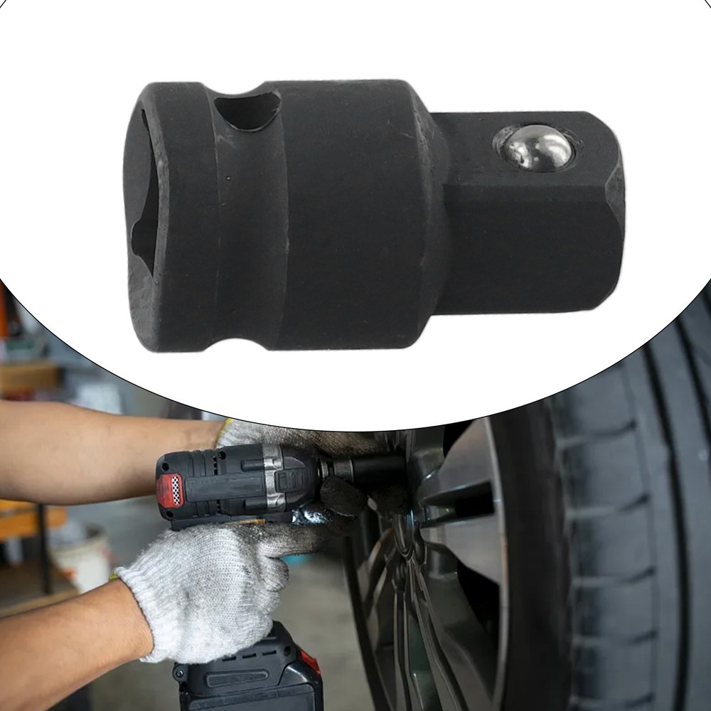 Tool Convertor Adapter 1/2 To 1/2 Adapter Adaptor Black Practical Useful
