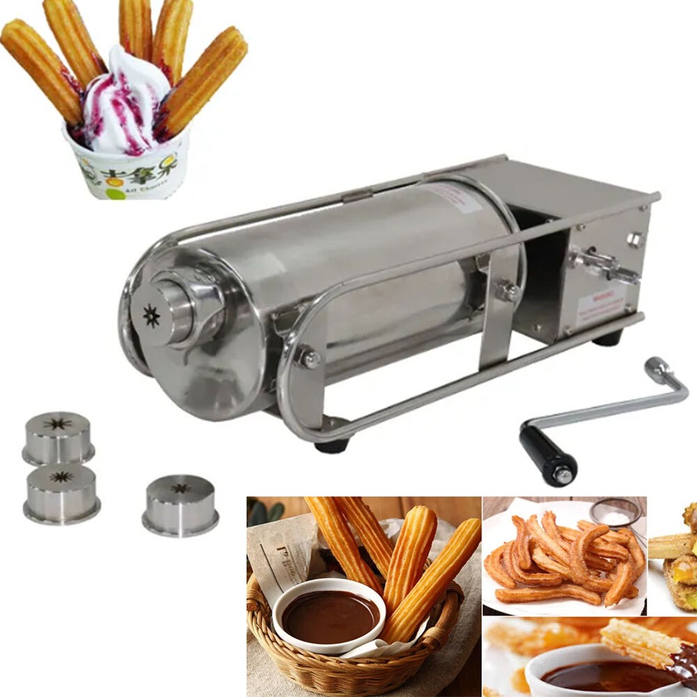 商用不锈钢 Churro Maker 5L 容量 | 高品质手动机器-