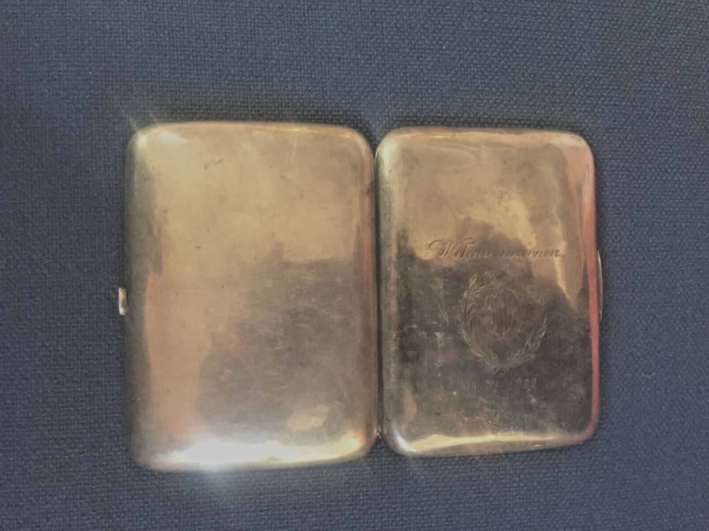 Polish Solid 84 Silver Cigarette Vesta Case. Name Day Gift, Dated June 27, 1920.