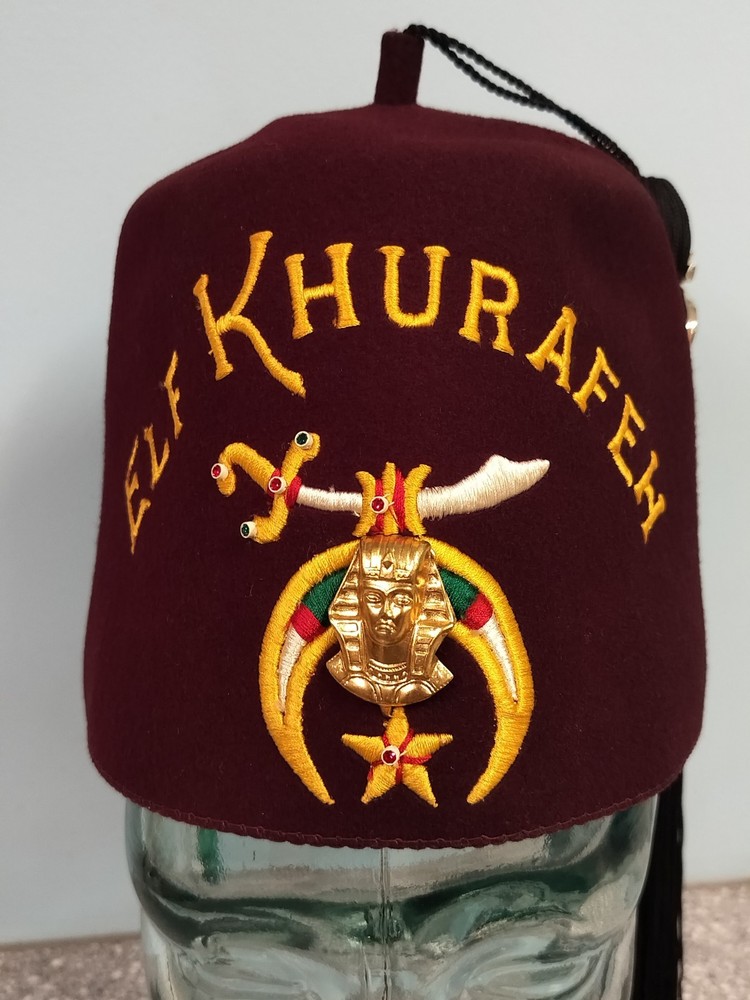 Elf Khurafeh Shriner's Masonic Fez Hat