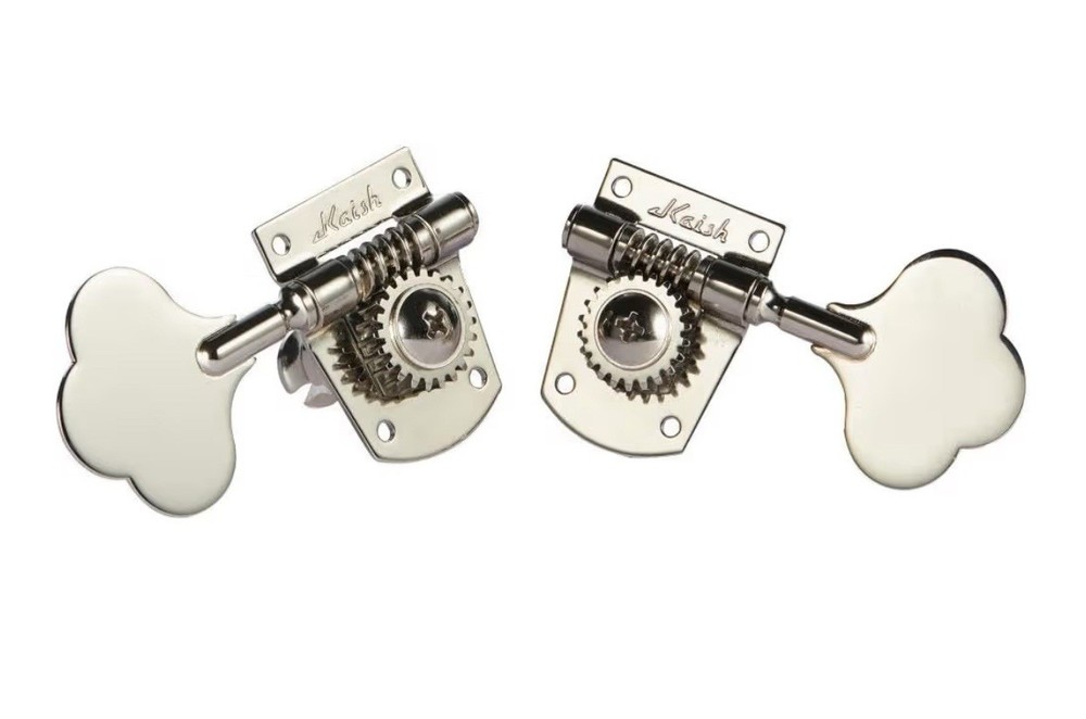 KAISH Cloverleaf 5 String Bass Tuners 5, 4 Right/1 Left, Chrome