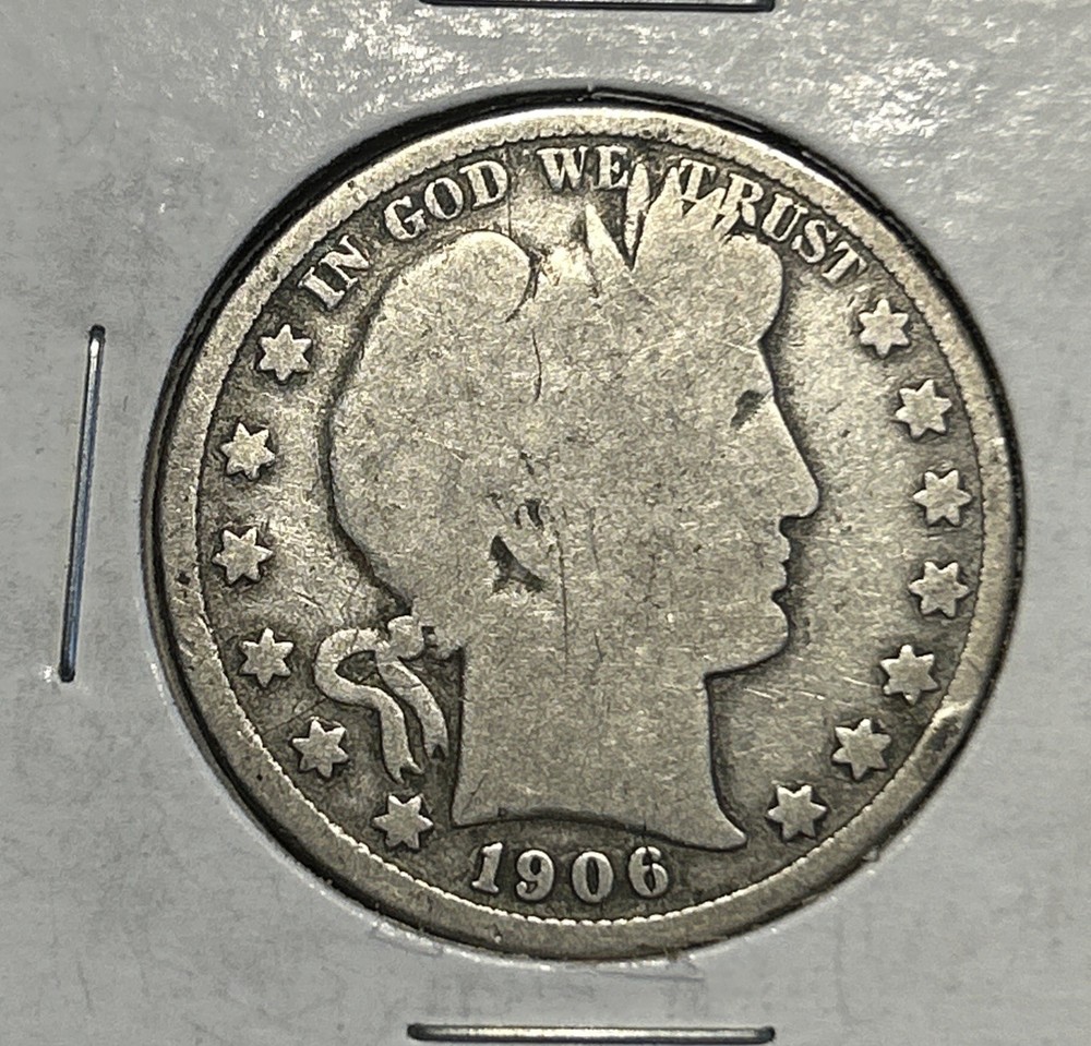 1906-D Barber Half Dollar Average Circ 90% Silver *9266