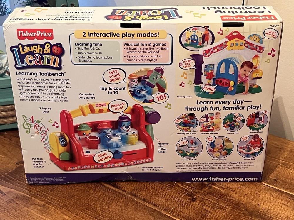 FISHER PRICE Laugh & Learn Learning Tool Bench - VINTAGE 2004 - NEW