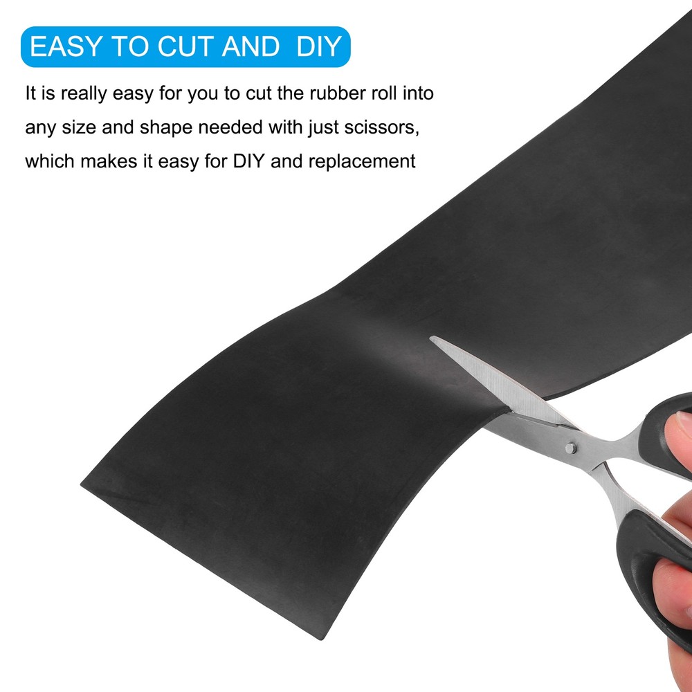 Solid Rubber Sheet 1/8" x 8" x 10" for Gaskets DIY Material