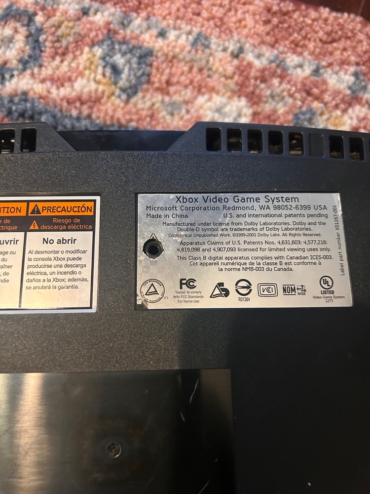 Microsoft Xbox Launch Edition 8GB Home Console - Black tested working