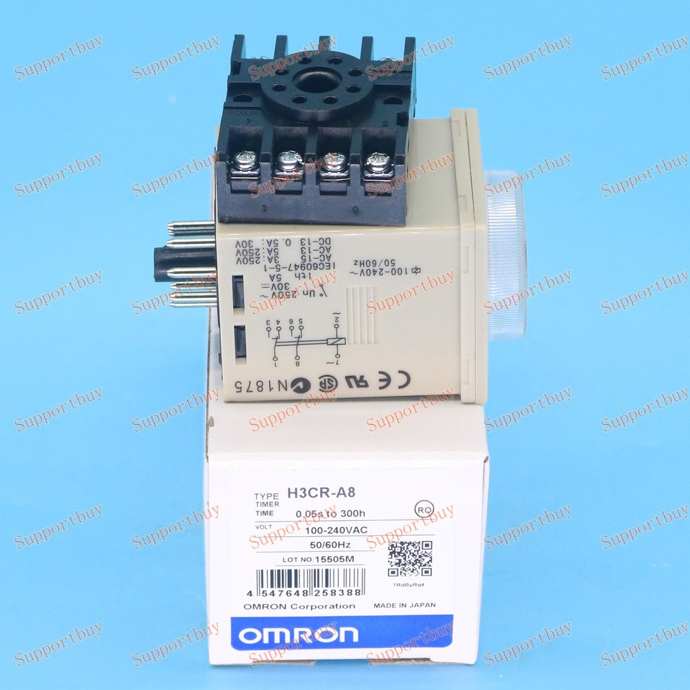 New Omron H3CR-A8 Timer Modules 100-240VAC 50/60HZ H3CRA8