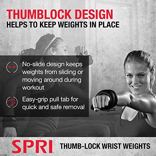 Wrist Weights 2 Lb Weighted Workout Gloves Set Strength Training Black