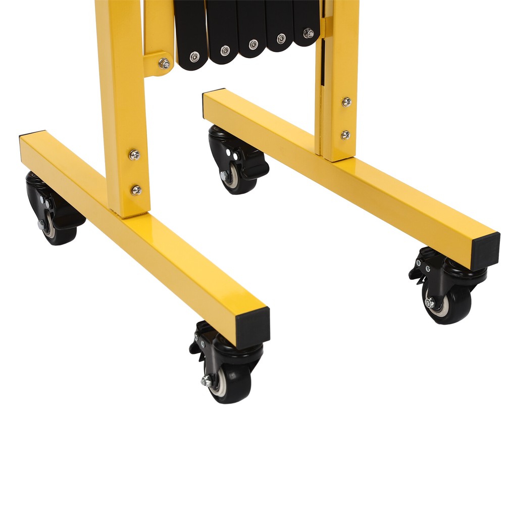 Mobile Barrier Gate Portable Safety Barrier Adjustable With Casters Expandable