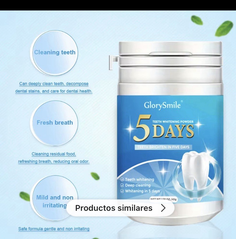 teeth whitened in 5 days
