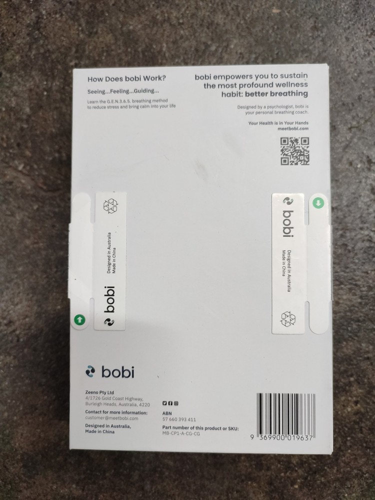 Bobi Guided Breathing & Meditation Device - Hand Exercise for Relaxation