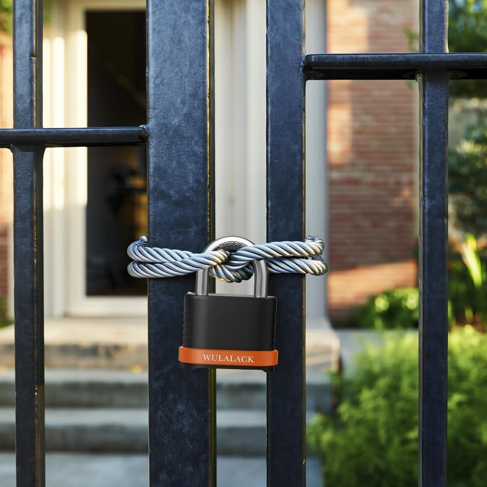 Candado de combinación resistente de 6 unidades, reajustable de 4 dígitos para e