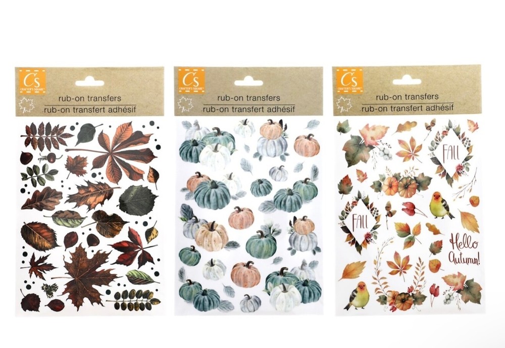 Crafter’s Square Rub-On Transfers Set of 3