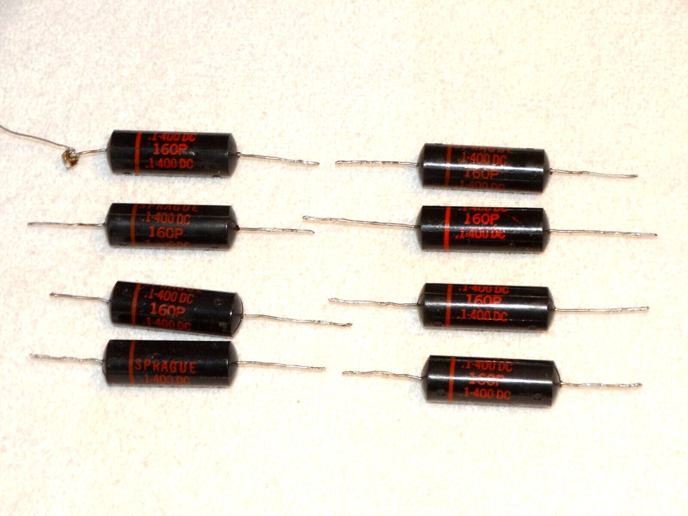 8 - Sprague Black Beauty Capacitor Pulls  160P   .1  400v