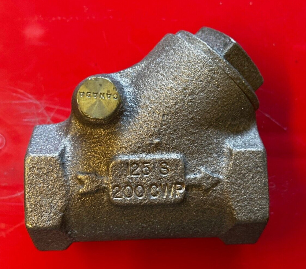 Crane 3/4" Brass Check Valve Threaded 125 S 200 CWP