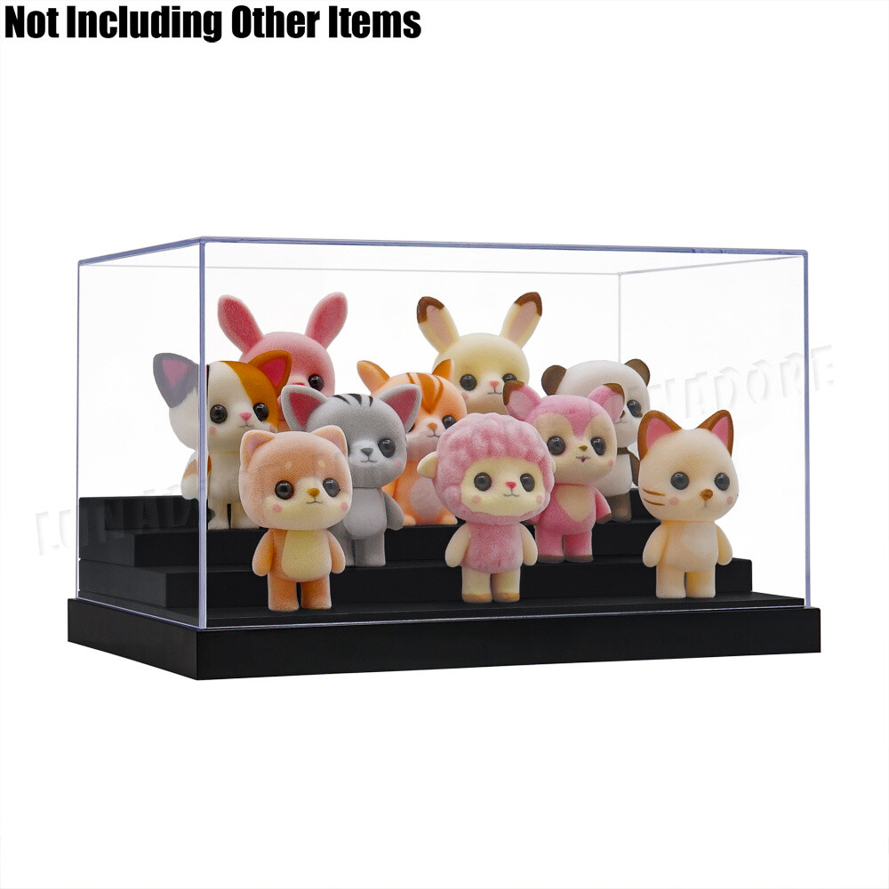 Acrylic Display Case Step Blind Box Mini Pop Figures Storage Toy Model Protector