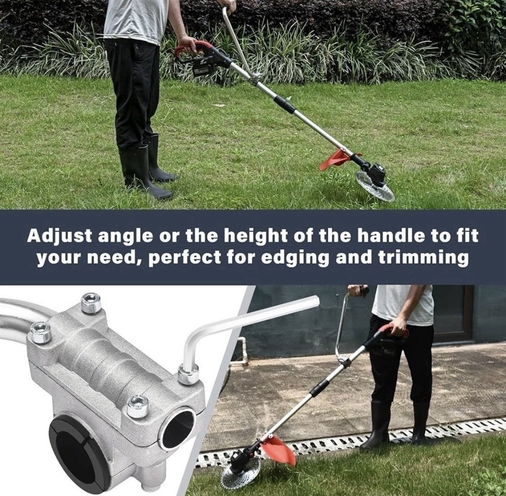 Ergonomic String Trimmer Grip, Weed Eater Handle Extension with Bracket Clamp