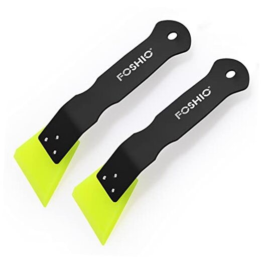 2 Pack Small Squeegee for Vinyl, Stainless Steel Handle Mini Squeegee for