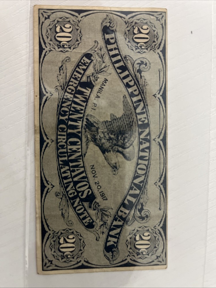 Philippines 20 Centavos 1917