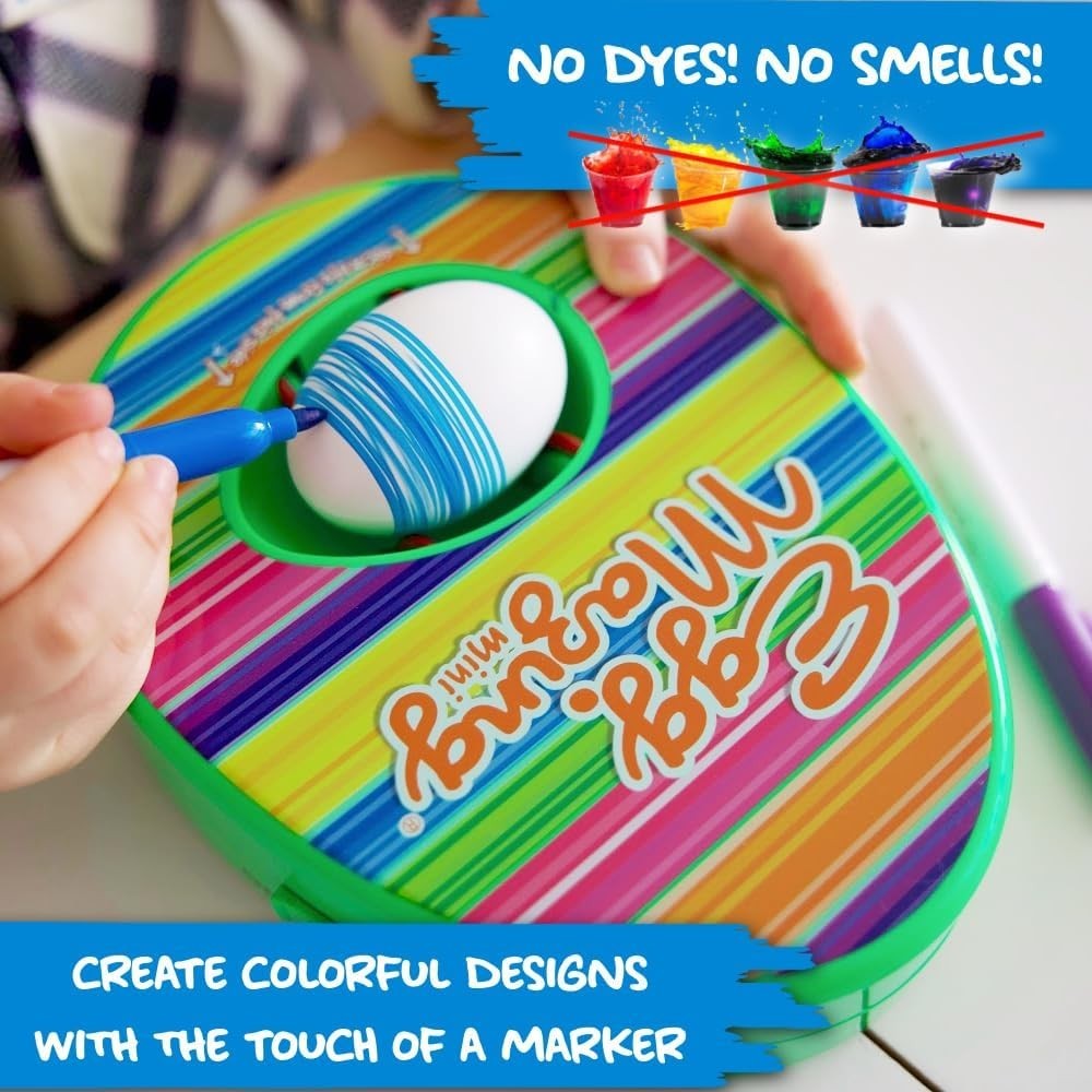 EggMazing Easter Egg Mini Decorator Kit Arts and Crafts Set - Includes Egg Decor
