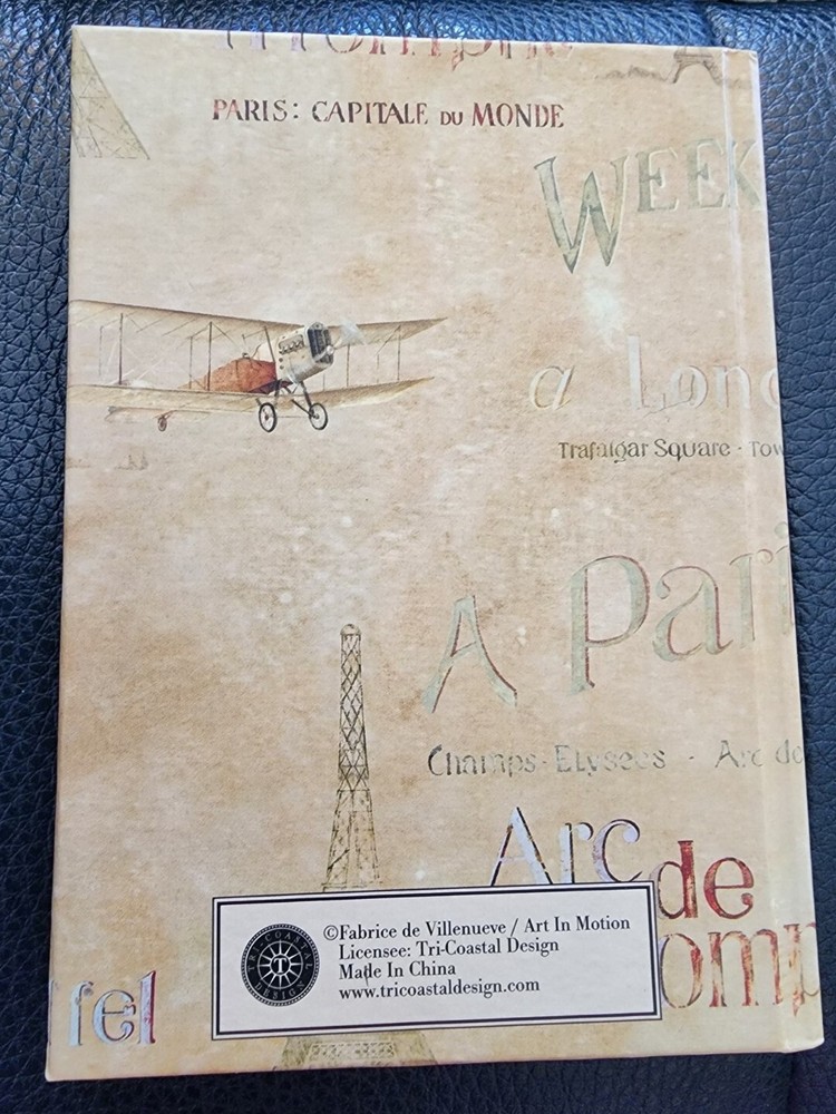 Paris Notebook hardback pages are lined