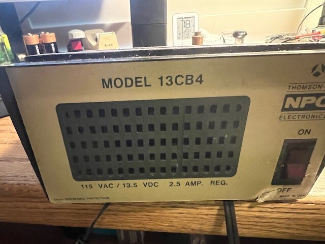 Thomson-CSF NPC Electronics Model 13CB4 Power Supply