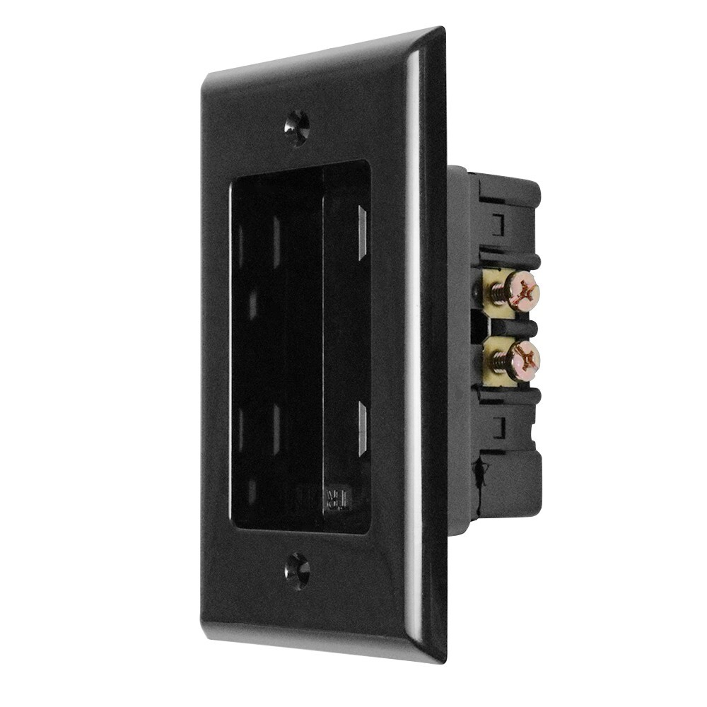 *OPEN BOX* Construct Pro Single Gang Recessed Dual Power Outlet (ETL Listed)
