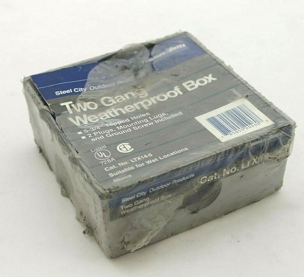 Thomas & Betts LTX14-5 2-Gang Outlet Box