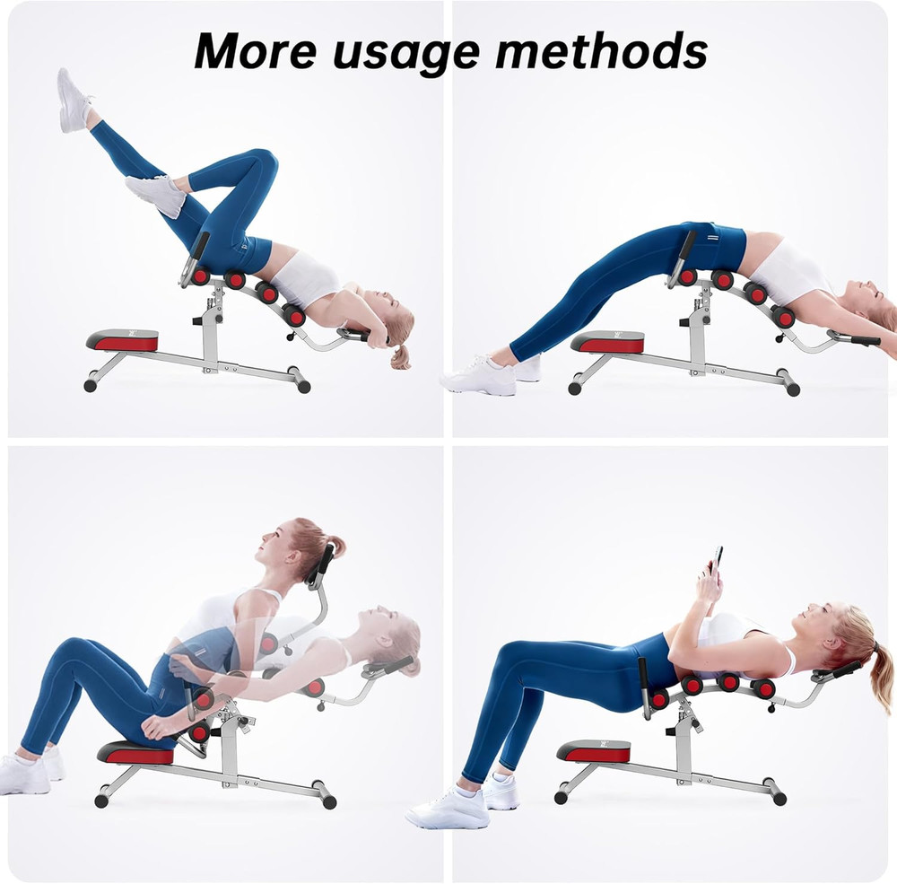 Inversion Table for Back Pain Relief - 350Lbs Capacity, Improve Posture and Spin