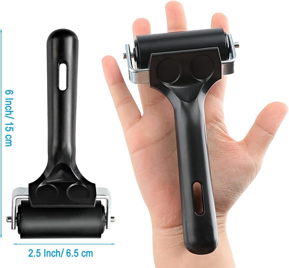 Professional 2.5-Inch Rubber Roller - Essential Tool for Printmaking & Taping