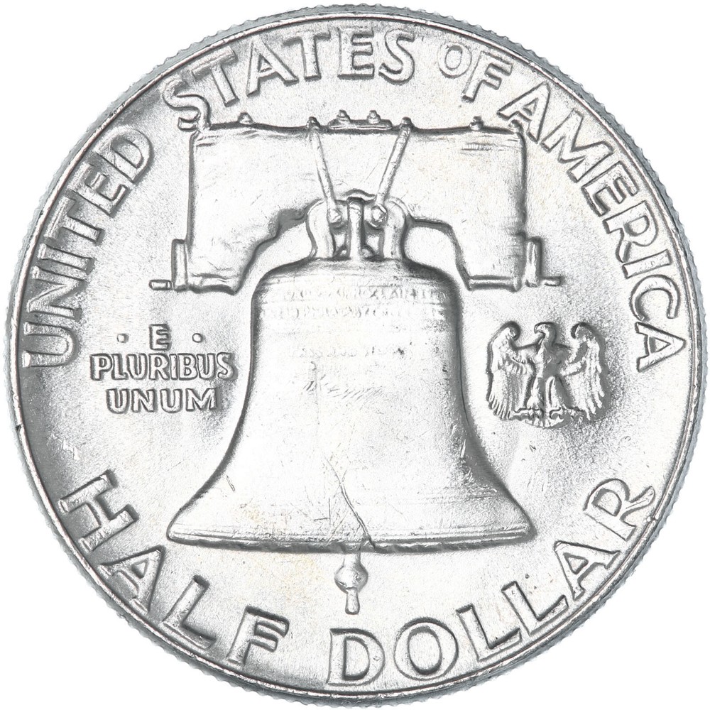 1957 (P) Franklin Half Dollar 90% Silver BU