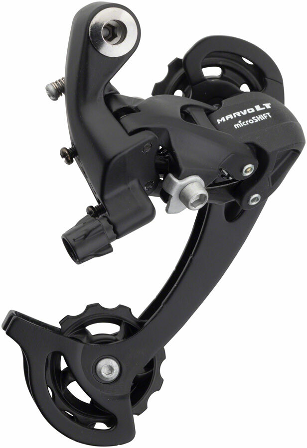 microSHIFT MarvoLT M46 Rear Derailleur - 789 Speed Long Cage Black