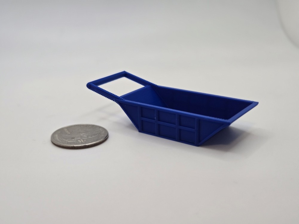 1/87 Scale 12 Cubic Yard Bedding Box in Blue