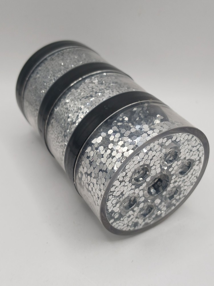 Silver Glitter Fine, M, L