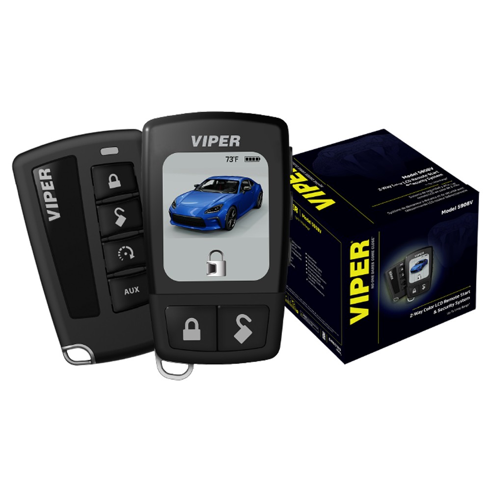 VIPER 5908V 2-Way Security and Remote Start System w/ LCD Confirmation Screen