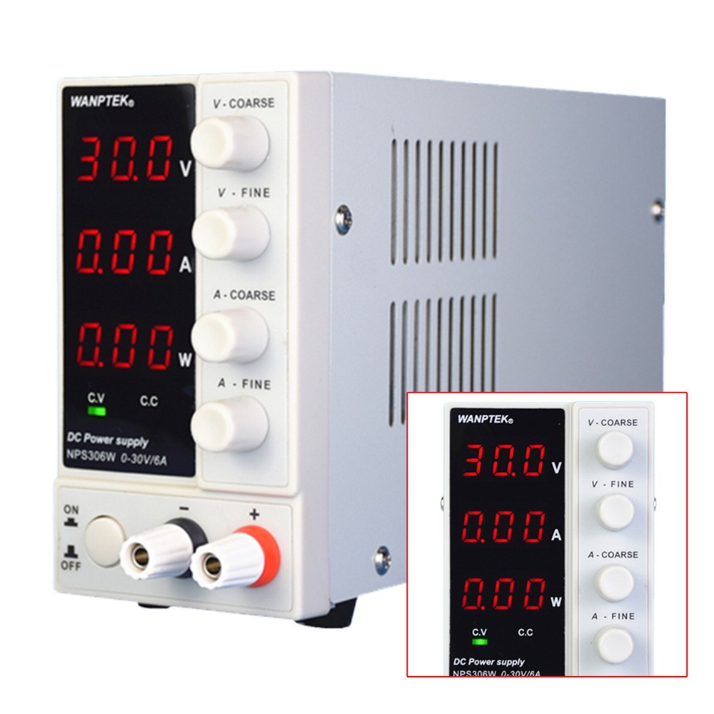 DC Power Supply Variable Adjustable Switching Regulated Power Supply 0-30V 0-6A