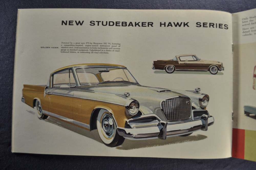 1956 Studebaker Brochure Hawk President Commander Champion Nice Original 56