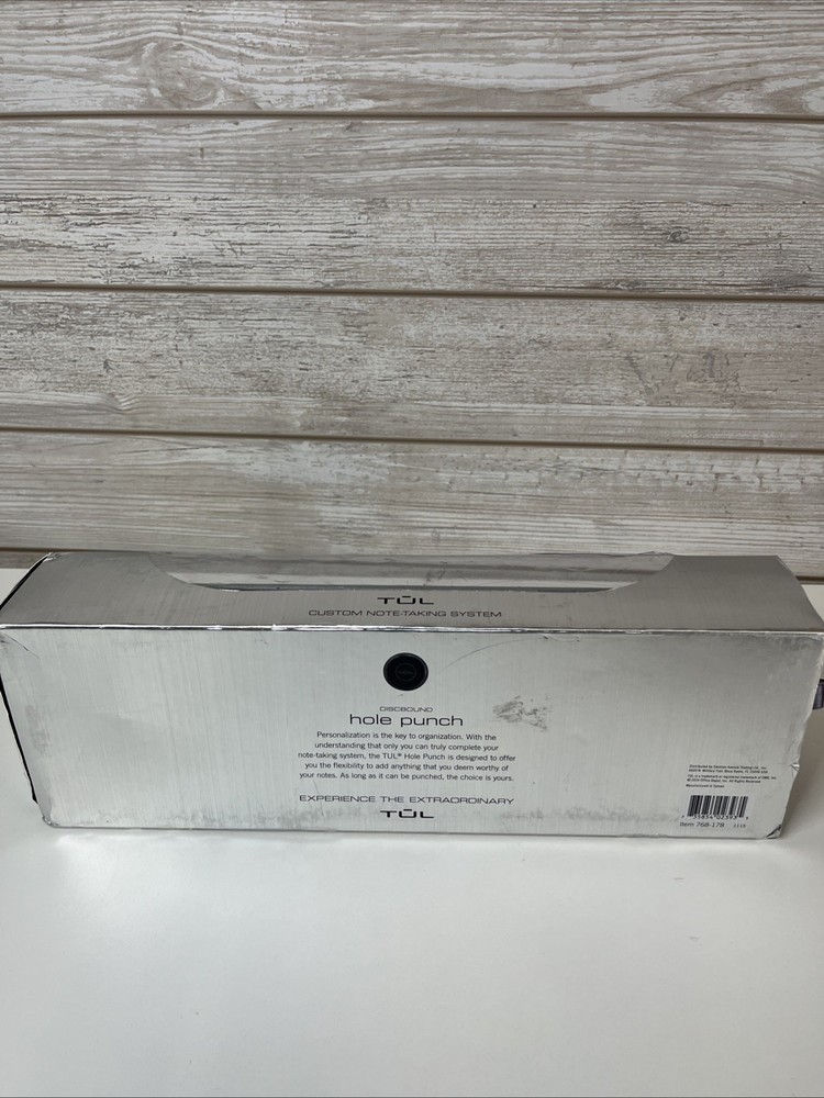 TUL Discbound Hole Punch Custom Note-Taking System Adjustable 12-Hole Open Box