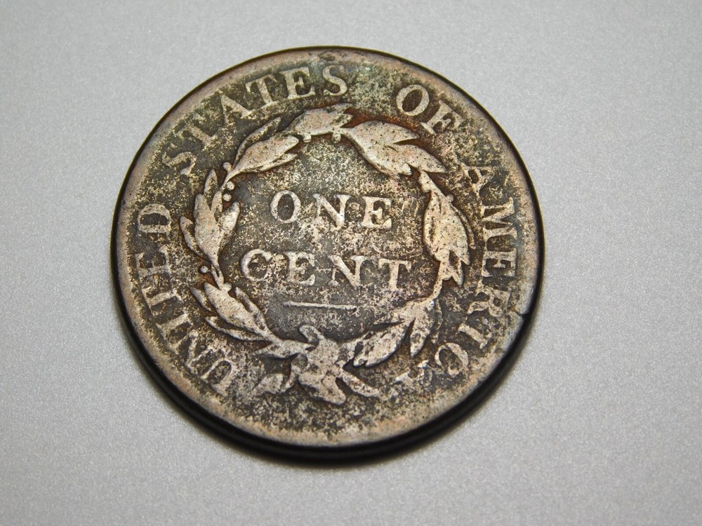 OLD US COPPER COINS 1818 CORONET HEAD LARGE CENT