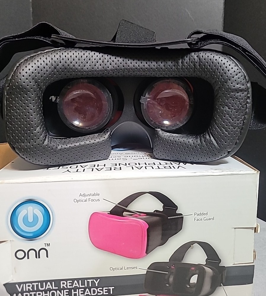 Onn VR Virtual Reality Smart Phone Headset Pink New!