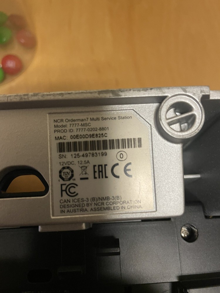 NCR Multi Service Station Orderman7-Model For handheld ordering system