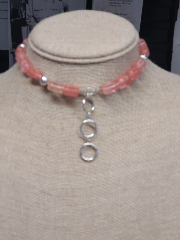 Cherry Quartz Choker Necklace