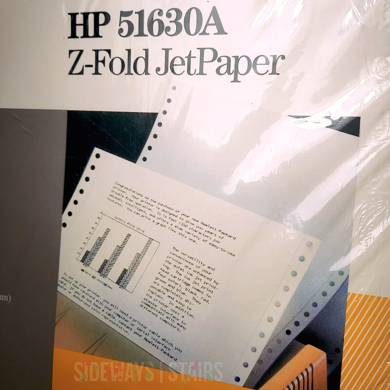 HP 51630A Z-FOLD PAPER Continuous Feed Dot Matrix ThinkJet QuietJet PaintJet