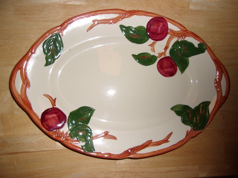 Franciscan Apple 12.5" serving platter, 1953-1958 mark
