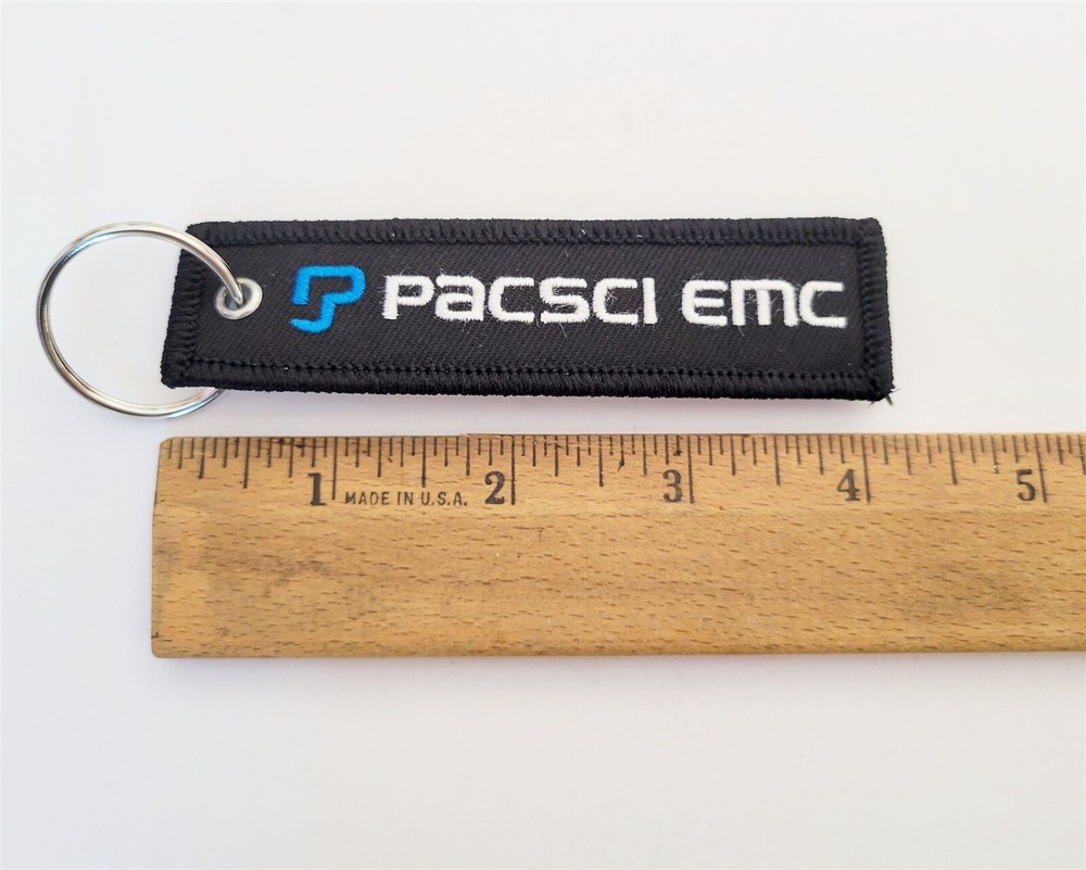 PacSci EMC Pyrotechnic & Energetic Material Solutions Black Keychain Military