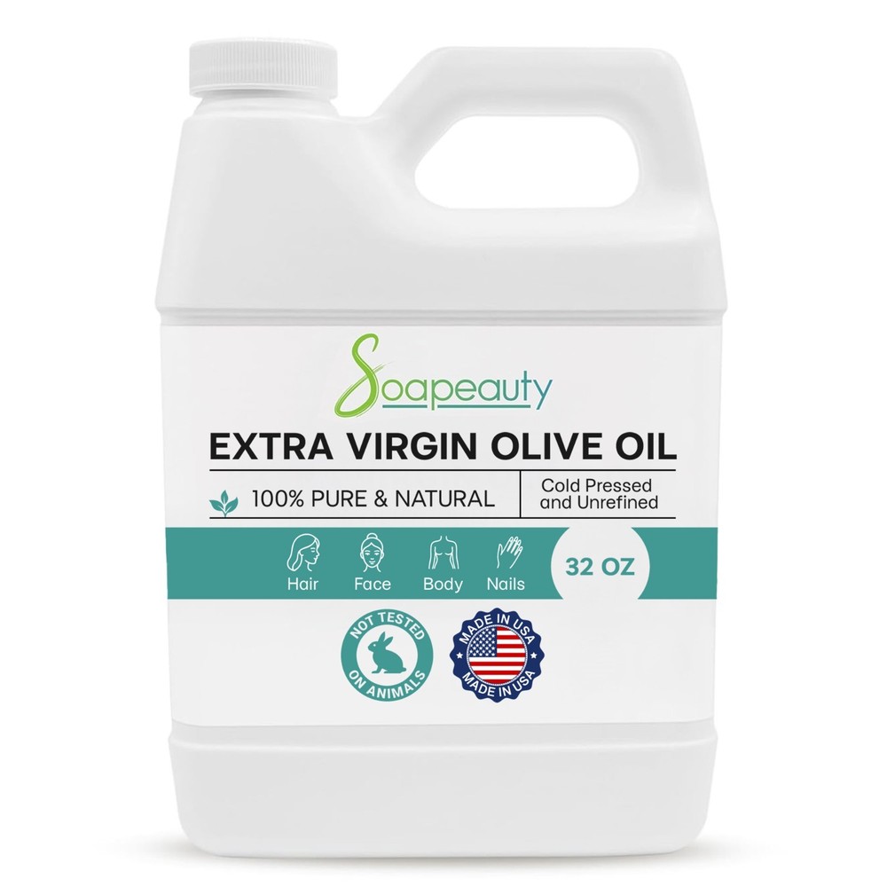 Olive Oil Extra Virgin 100% Pure & Natural Cold Pressed 32 fl oz