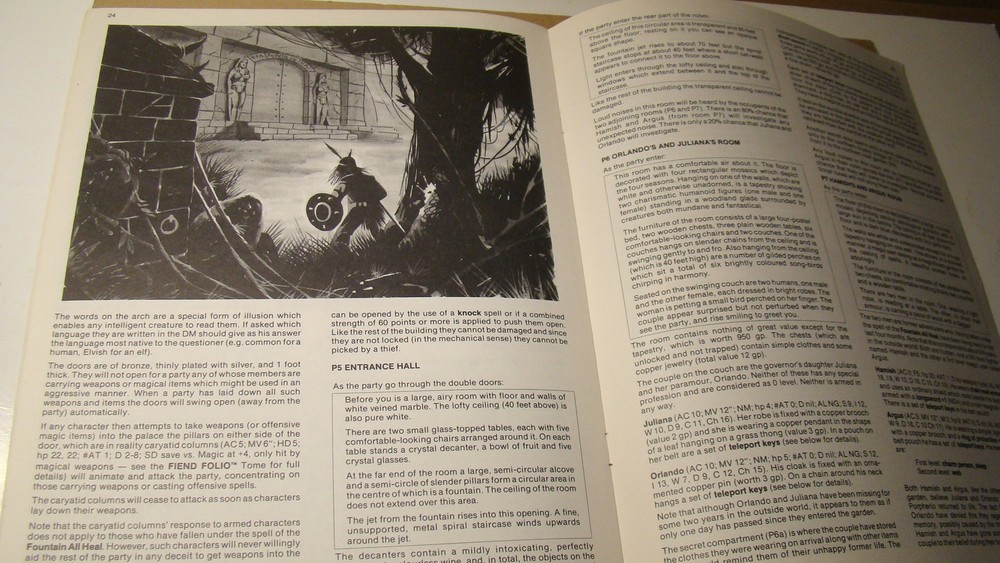 MODULE - UK1 *NICE COPY 1ST PRINT* BEYOND THE CRYSTAL CAVE - DUNGEONS DRAGONS