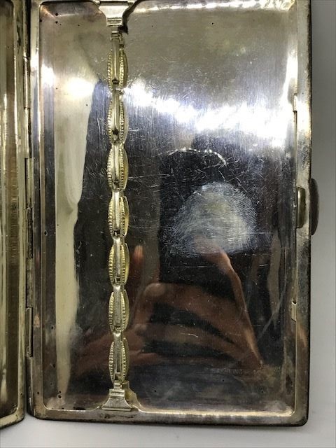 Antique Sterling Silver Vesta Case, .950 Fine Silver