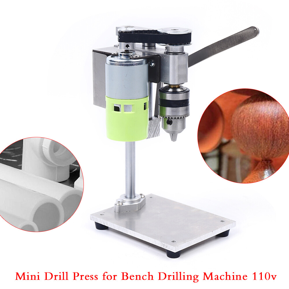 Mini Tabletop Drill Press Bench Small electric Drilling Machine 2 speed 110V