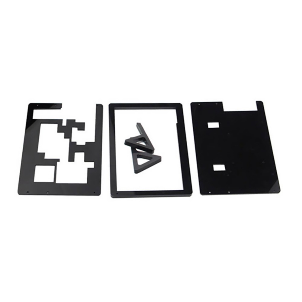 Acrylic Front & Back Shell + Base + Screws For 7" Raspberry Pi 2 B LCD Screen K