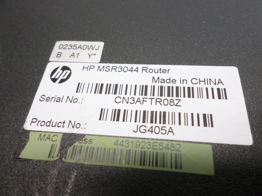 HPE FlexNetwork MSR3044 Router JG405A